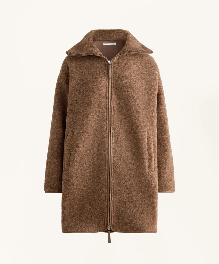 Chaqueta larga de imitación de piel de oveja Chaqueta larga de imitación de piel de oveja