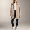 Chaqueta larga de imitación de piel de oveja Chaqueta larga de imitación de piel de oveja