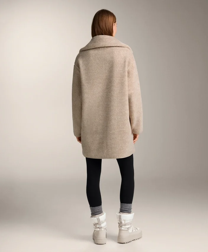 Chaqueta larga de imitación de piel de oveja Chaqueta larga de imitación de piel de oveja