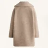 Chaqueta larga de imitación de piel de oveja Chaqueta larga de imitación de piel de oveja