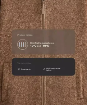 Chaqueta larga de imitación de piel de oveja