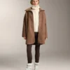 Chaqueta larga de imitación de piel de oveja Chaqueta larga de imitación de piel de oveja