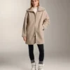 Chaqueta larga de imitación de piel de oveja Chaqueta larga de imitación de piel de oveja