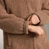 Chaqueta larga de imitación de piel de oveja Chaqueta larga de imitación de piel de oveja