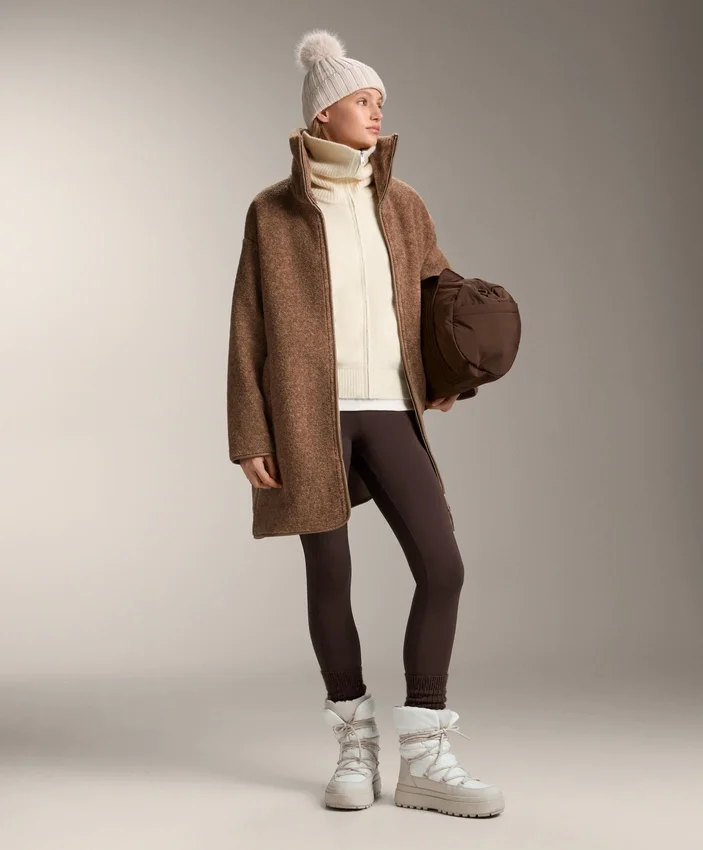 Chaqueta larga de imitación de piel de oveja Chaqueta larga de imitación de piel de oveja