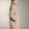 Chaqueta larga de imitación de piel de oveja Chaqueta larga de imitación de piel de oveja