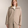 Chaqueta larga de imitación de piel de oveja Chaqueta larga de imitación de piel de oveja