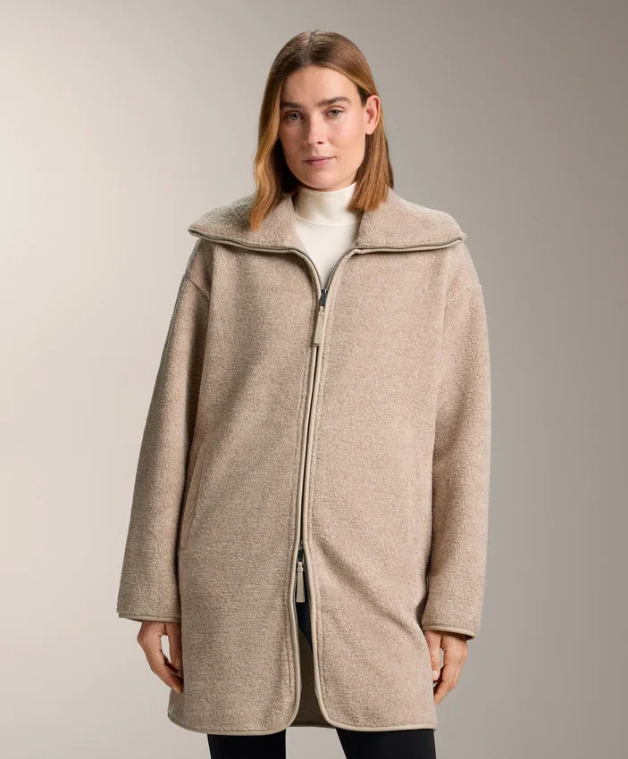 Chaqueta larga de imitación de piel de oveja Chaqueta larga de imitación de piel de oveja
