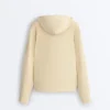 Chaqueta larga de punto con capucha Chaqueta larga de punto con capucha