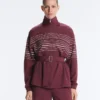 Chaqueta larga de rayas marineras con modal Soft Touch