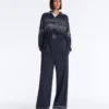 Chaqueta larga de rayas marineras con modal Soft Touch