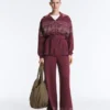 Chaqueta larga de rayas marineras con modal Soft Touch