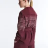 Chaqueta larga de rayas marineras con modal Soft Touch