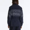 Chaqueta larga de rayas marineras con modal Soft Touch