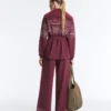 Chaqueta larga de rayas marineras con modal Soft Touch