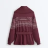Chaqueta larga de rayas marineras con modal Soft Touch