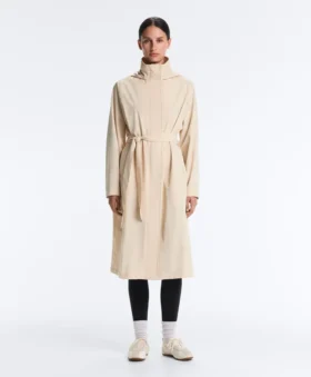 Chaqueta larga extra ligera e impermeable 10K