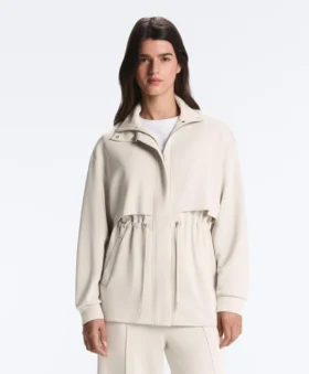 Chaqueta larga Soft Touch con modal y bolsillos