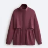 Chaqueta larga Soft Touch con modal y bolsillos Chaqueta larga Soft Touch con modal y bolsillos