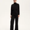 Chaqueta larga Soft Touch con modal y bolsillos Chaqueta larga Soft Touch con modal y bolsillos