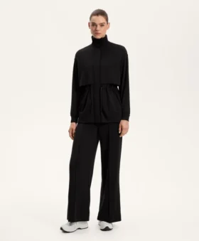 Chaqueta larga Soft Touch con modal y bolsillos