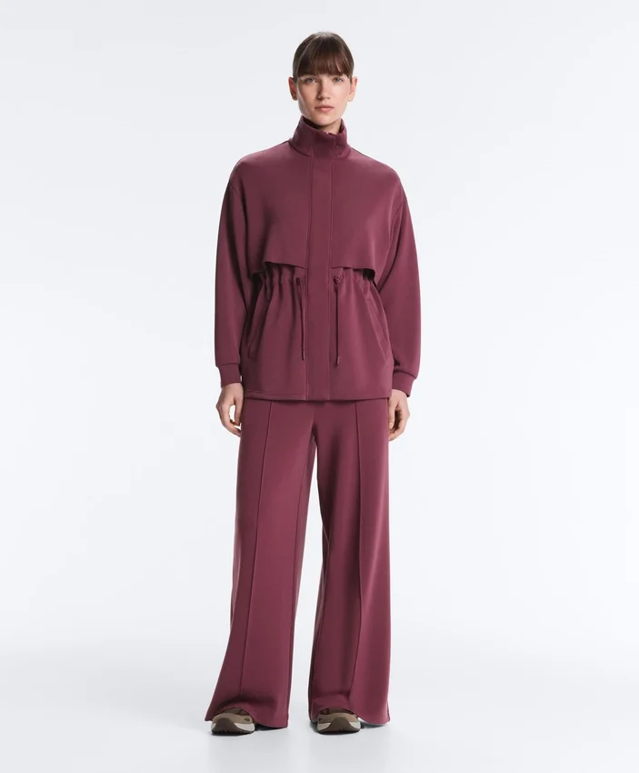 Chaqueta larga Soft Touch con modal y bolsillos Chaqueta larga Soft Touch con modal y bolsillos
