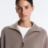 Chaqueta larga tipo corsé con cinturón de modal Soft Touch
