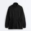Chaqueta larga tipo utilitaria con modal Soft Touch Chaqueta larga tipo utilitaria con modal Soft Touch