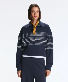 Chaqueta marinera a rayas Soft Touch con modal