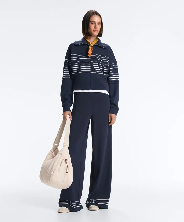 Chaqueta marinera a rayas Soft Touch con modal Chaqueta marinera a rayas Soft Touch con modal