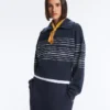 Chaqueta marinera a rayas Soft Touch con modal Chaqueta marinera a rayas Soft Touch con modal