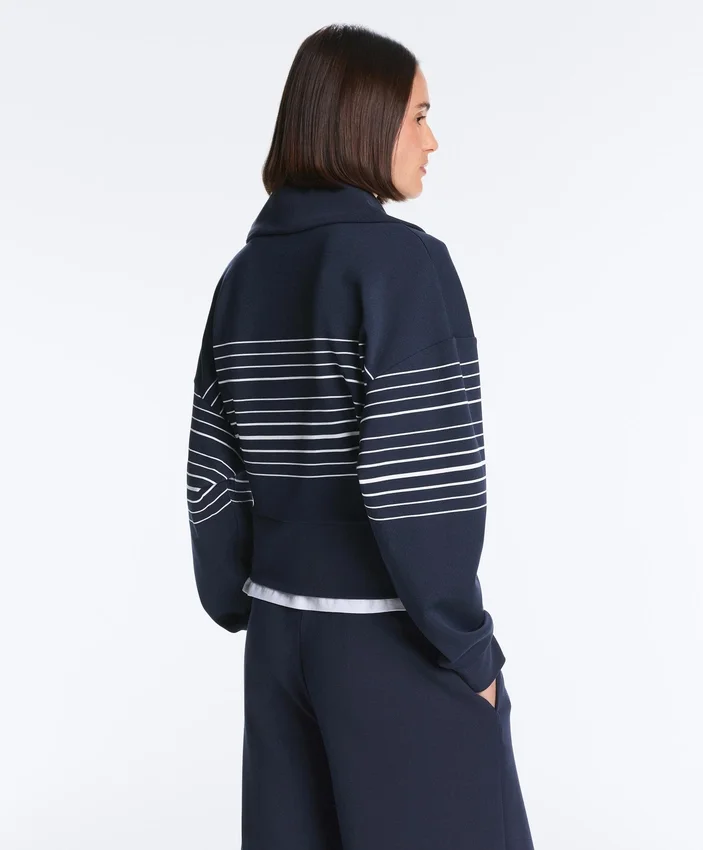 Chaqueta marinera a rayas Soft Touch con modal Chaqueta marinera a rayas Soft Touch con modal