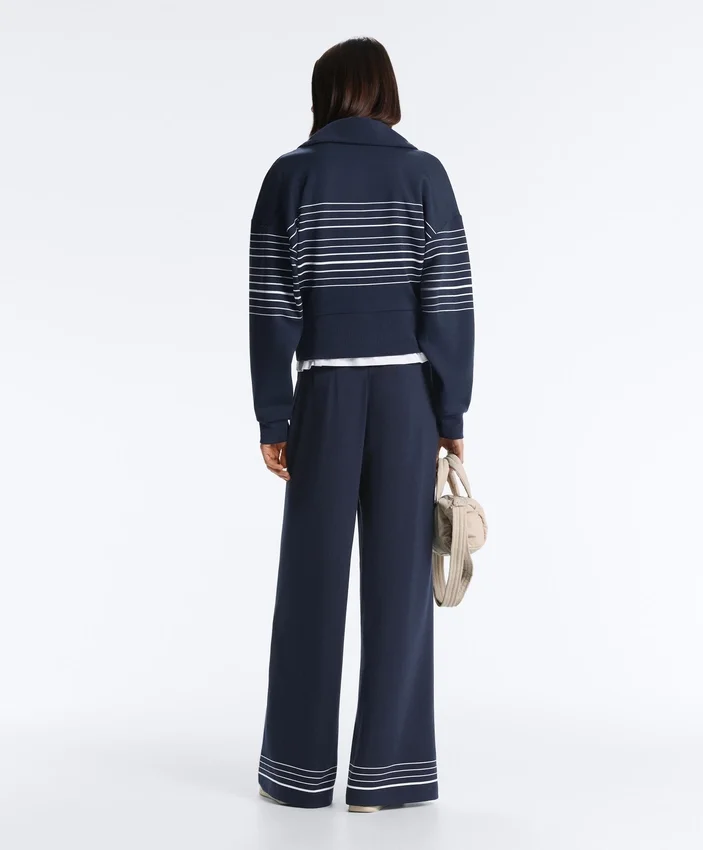 Chaqueta marinera a rayas Soft Touch con modal Chaqueta marinera a rayas Soft Touch con modal
