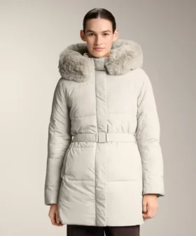 Chaqueta midi acolchada con Primaloft® repelente al agua