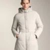 Chaqueta midi acolchada con Primaloft® repelente al agua