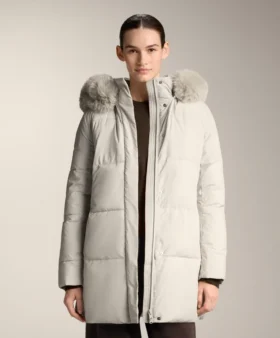 Chaqueta midi acolchada con Primaloft® repelente al agua
