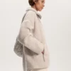 Chaqueta oversize de imitación de piel de oveja