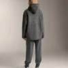 Chaqueta oversize de imitación de piel de oveja con capucha forrada de piel sintética Chaqueta oversize de imitación de piel de oveja con capucha forrada de piel sintética