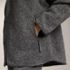 Chaqueta oversize de imitación de piel de oveja con capucha forrada de piel sintética Chaqueta oversize de imitación de piel de oveja con capucha forrada de piel sintética