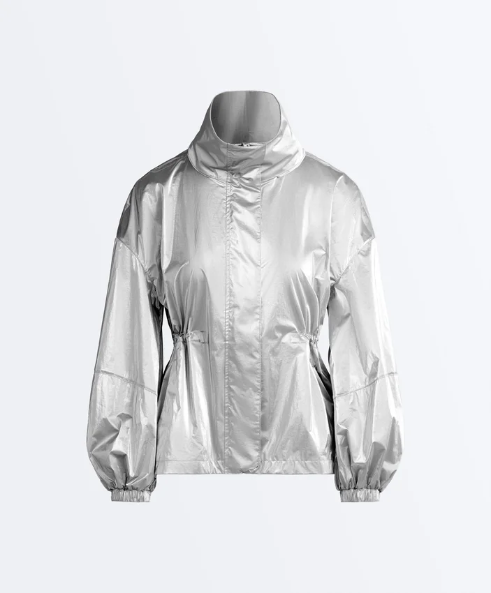 Chaqueta repelente al agua con efecto metálico Chaqueta repelente al agua con efecto metálico