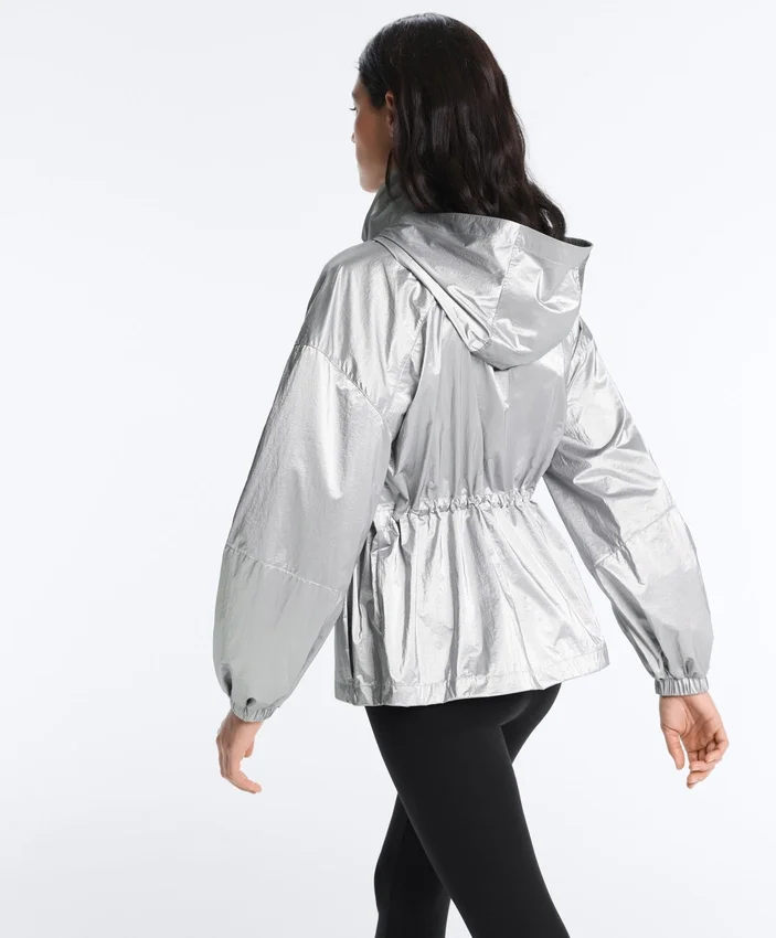 Chaqueta repelente al agua con efecto metálico Chaqueta repelente al agua con efecto metálico