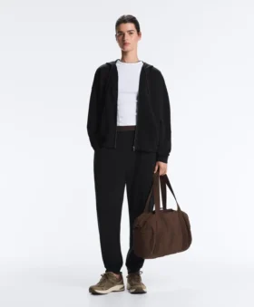 Chaqueta Soft Touch con capucha de tacto suave y modal Chaqueta Soft Touch con capucha de tacto suave y modal