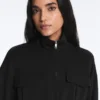 Chaqueta Soft Touch con cinturón de tacto suave y modal Chaqueta Soft Touch con cinturón de tacto suave y modal