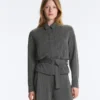 Chaqueta Soft Touch de modal suave con cinturón