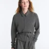 Chaqueta Soft Touch de modal suave con cinturón