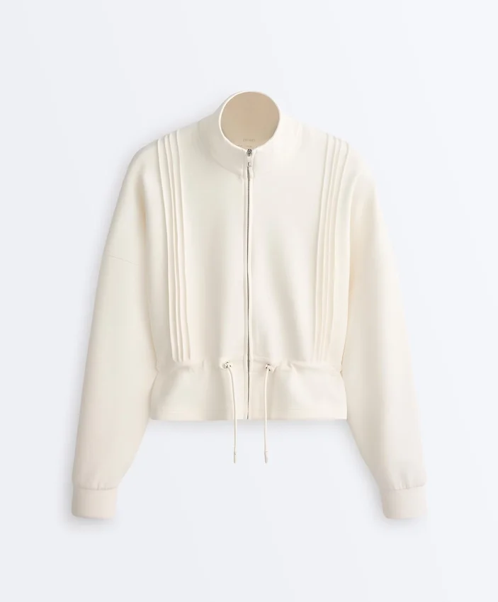 Chaqueta Soft Touch de modal suave con ribete Chaqueta Soft Touch de modal suave con ribete