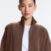 Chaqueta Soft Touch de modal suave con ribete