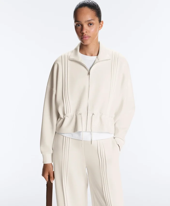 Chaqueta Soft Touch de modal suave con ribete Chaqueta Soft Touch de modal suave con ribete