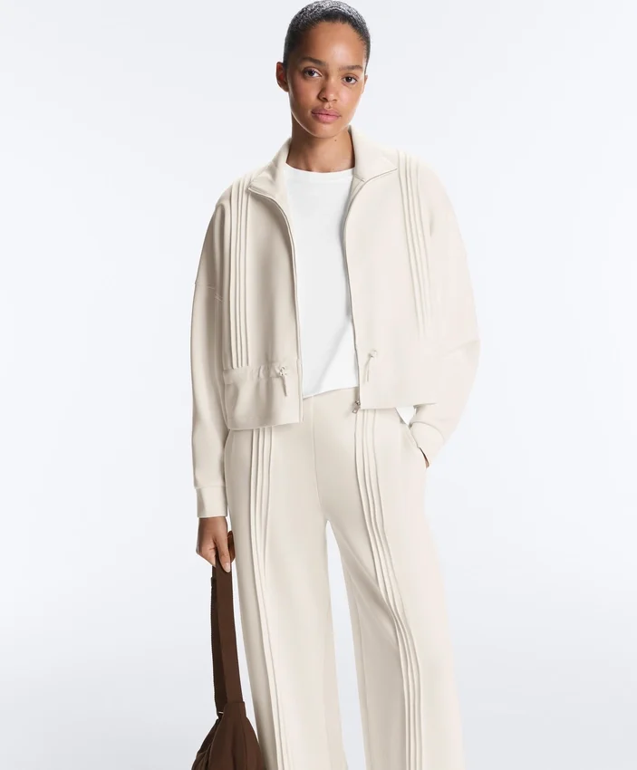 Chaqueta Soft Touch de modal suave con ribete Chaqueta Soft Touch de modal suave con ribete