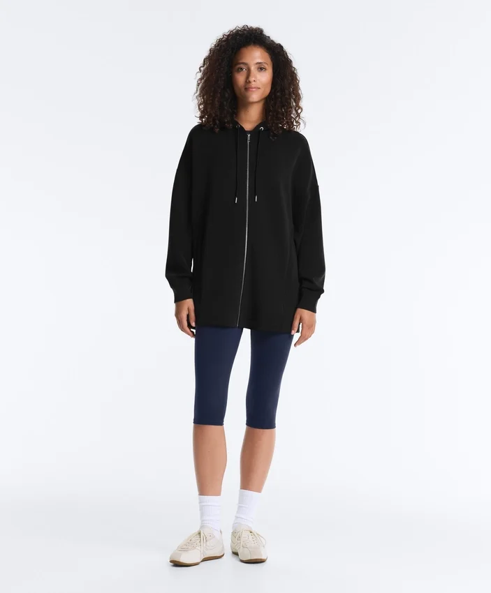 Chaqueta Soft Touch larga con modal Chaqueta Soft Touch larga con modal